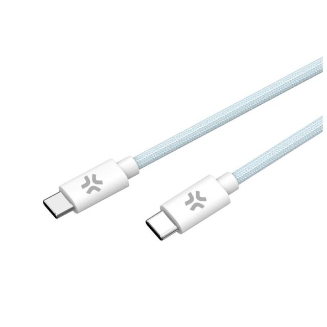 Celly - USBCUSBCCOTTLB cable USB 1,5 m USB C Azul, Blanco