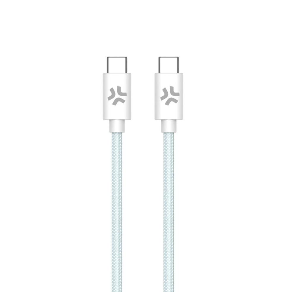 Celly - USBCUSBCCOTTLB cable USB 1,5 m USB C Azul, Blanco