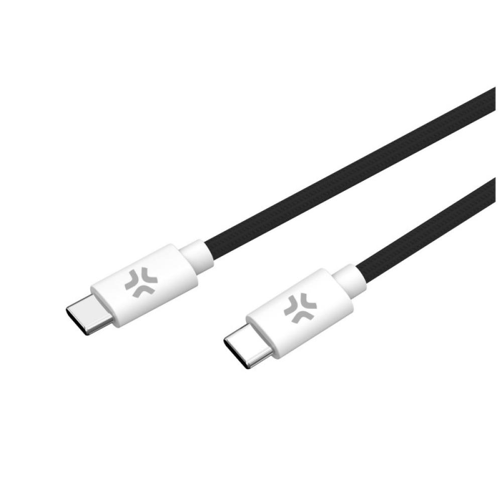 Celly - USBCUSBCCOTTBK cable USB 1,5 m USB C Negro, Blanco