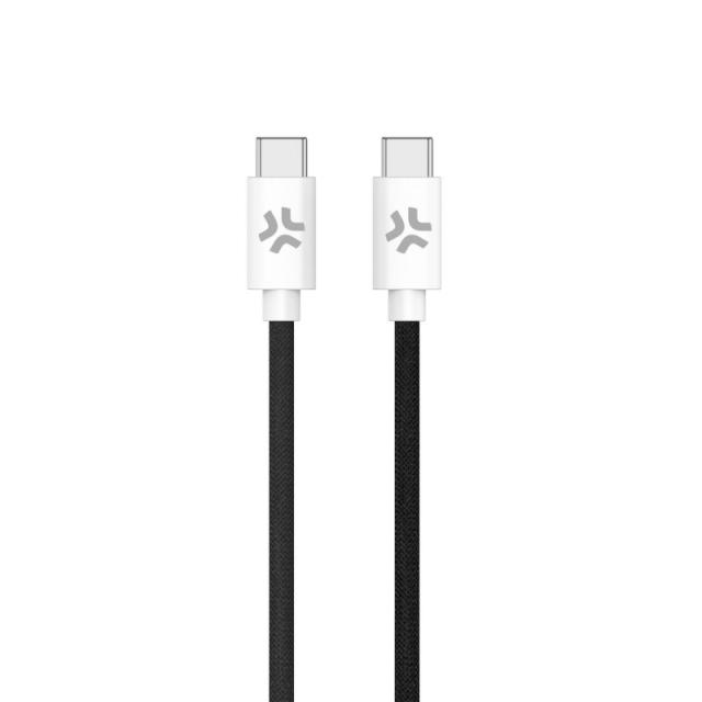 Celly - USBCUSBCCOTTBK cable USB 1,5 m USB C Negro, Blanco