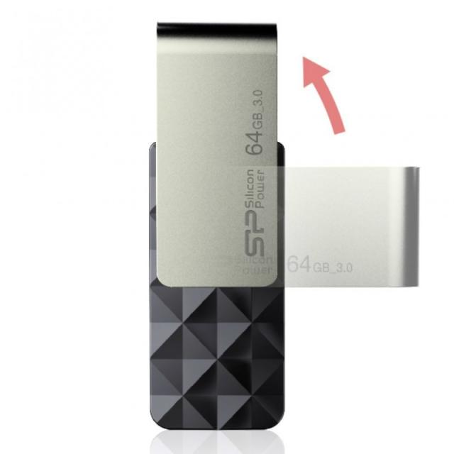 Silicon Power - Blaze B30 unidad flash USB 64 GB USB tipo A 3.2 Gen 1 (3.1 Gen 1) Negro
