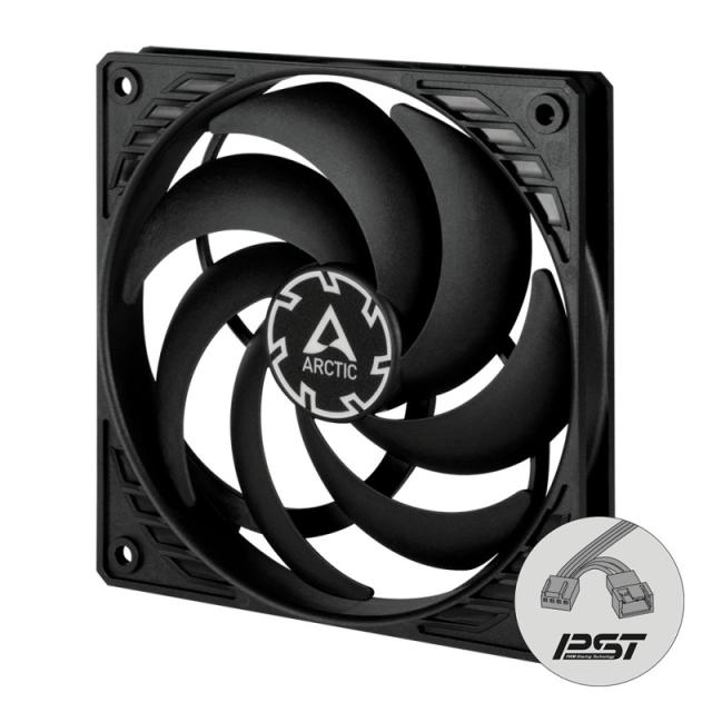 ARCTIC - P12 Slim PWM PST Carcasa del ordenador Ventilador 12 cm Negro 1 pieza(s)