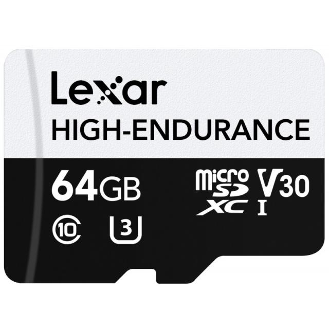 Lexar - High-Endurance 64 GB MicroSDXC UHS-I Clase 10