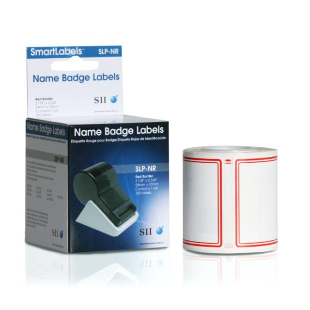 Seiko Instruments - SLP-NR Rojo, Blanco Etiqueta para impresora autoadhesiva