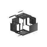 Lanberg - WF01-6609-00B armario rack 9U Bastidor de pared Negro