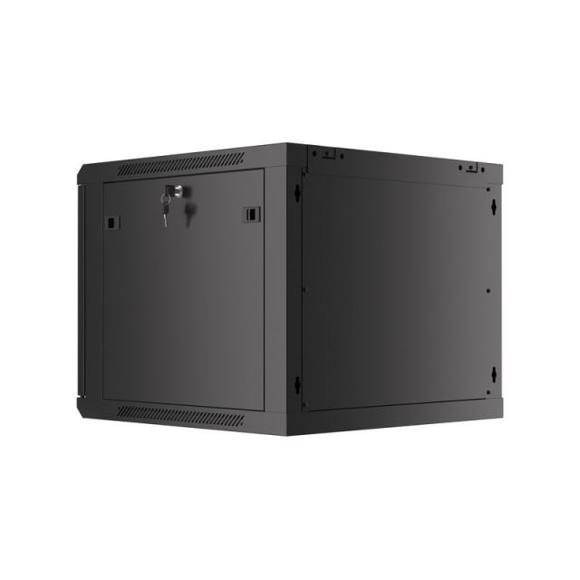 Lanberg - WF01-6609-00B armario rack 9U Bastidor de pared Negro