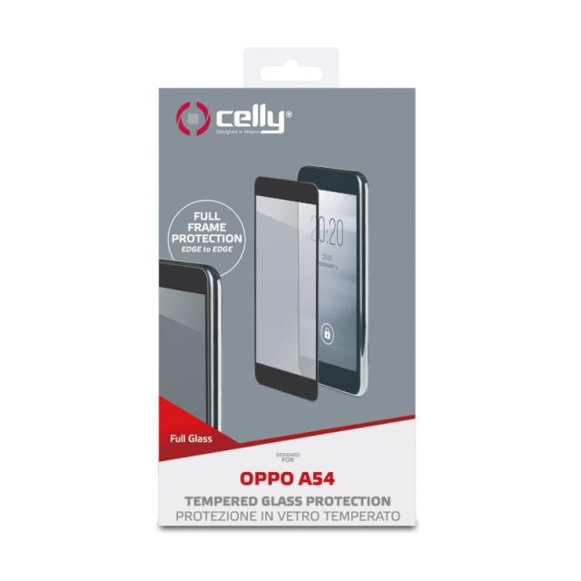Celly - FULLGLASS961BK mobile phone screen/back protector Protector de pantalla Oppo 1 pieza(s)