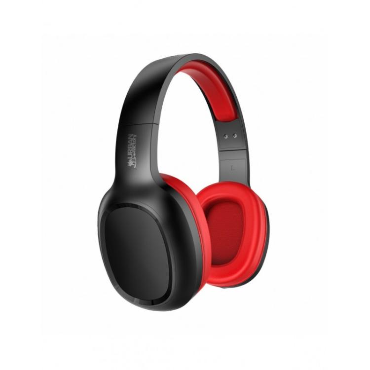 Urban Factory - MOVEE Auriculares Inalámbrico Diadema Juego MicroUSB Bluetooth Negro, Rojo
