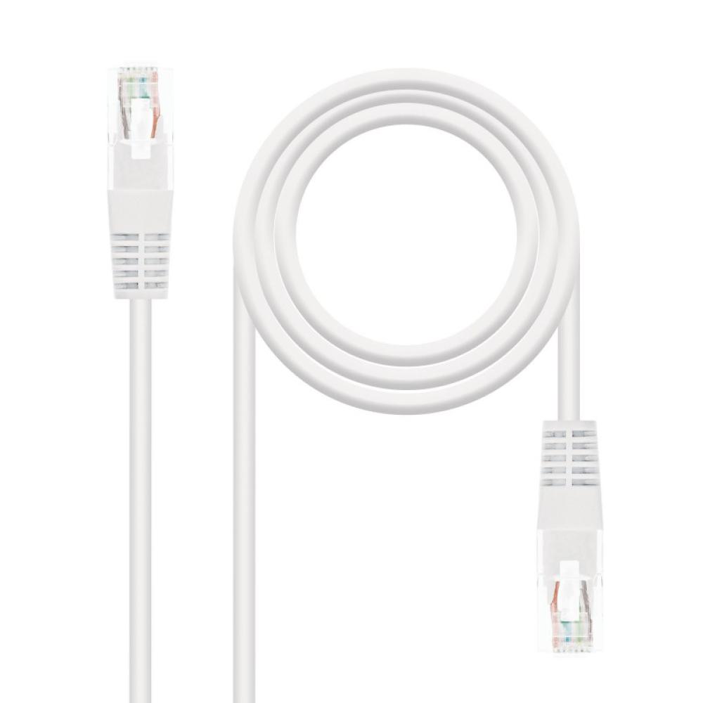 Nanocable - CABLE RED LATIGUILLO RJ45 CAT.5E UTP AWG24, BLANCO, 2.0 M