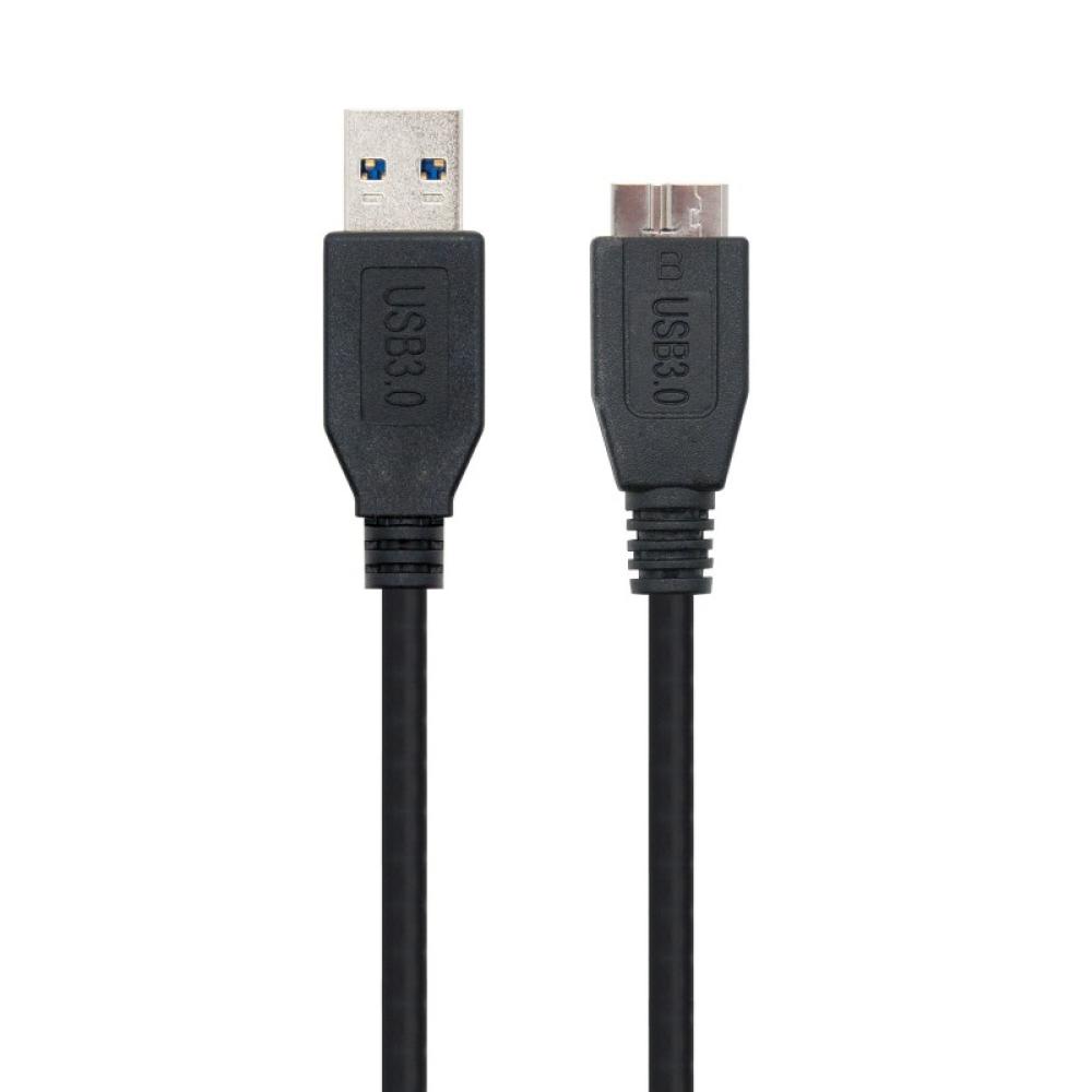 Nanocable - CABLE USB 3.0, TIPO A/M-MICRO B/M, NEGRO, 2.0 M