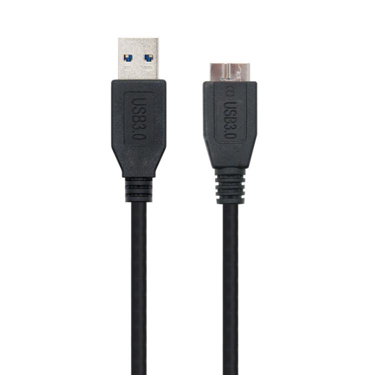 Nanocable - CABLE USB 3.0, TIPO A/M-MICRO B/M, NEGRO, 2.0 M