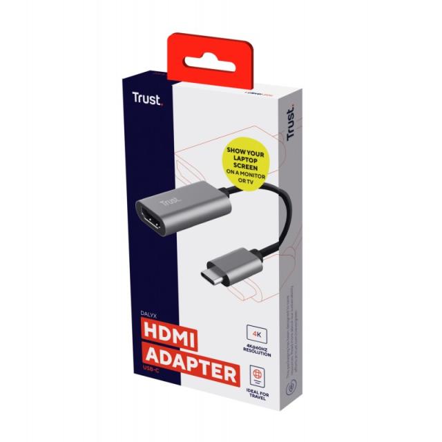 Trust - Dalyx Adaptador gráfico USB Gris