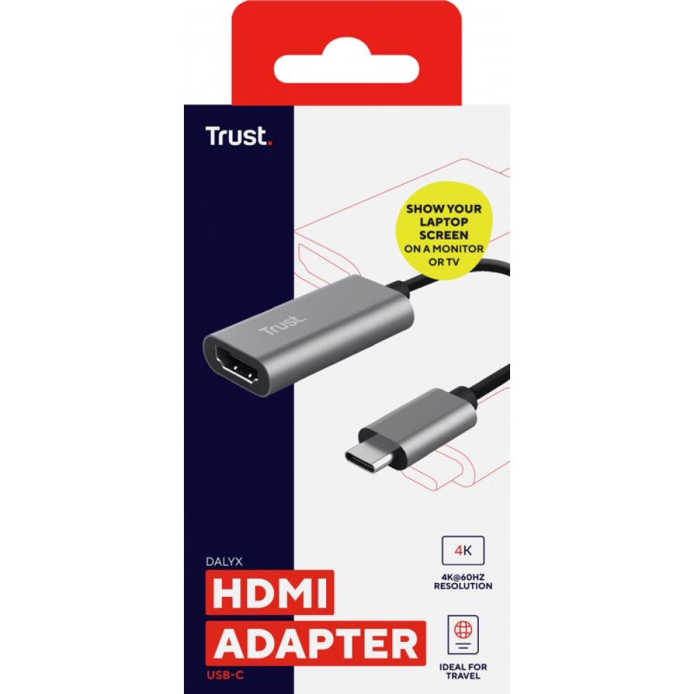 Trust - Dalyx Adaptador gráfico USB Gris
