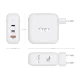 AISENS - Cargador GaN 140W, 2xUSB-C PD3.1 QC4.0, 1xUSB-A QC3.0, Blanco