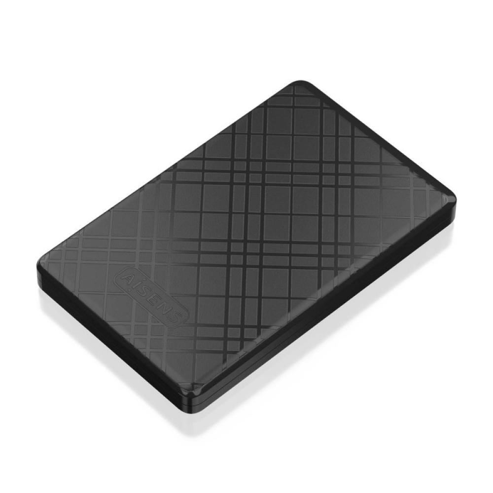 AISENS - Caja Externa 2,5" ASE-2522B 9.5mm SATA a USB 3.0/USB3.1 Gen1, Negra