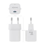AISENS - Cargador GaN 35W, 1xUSB-C PD3.0 QC4.0, Blanco - ASCH-35W1P022-W