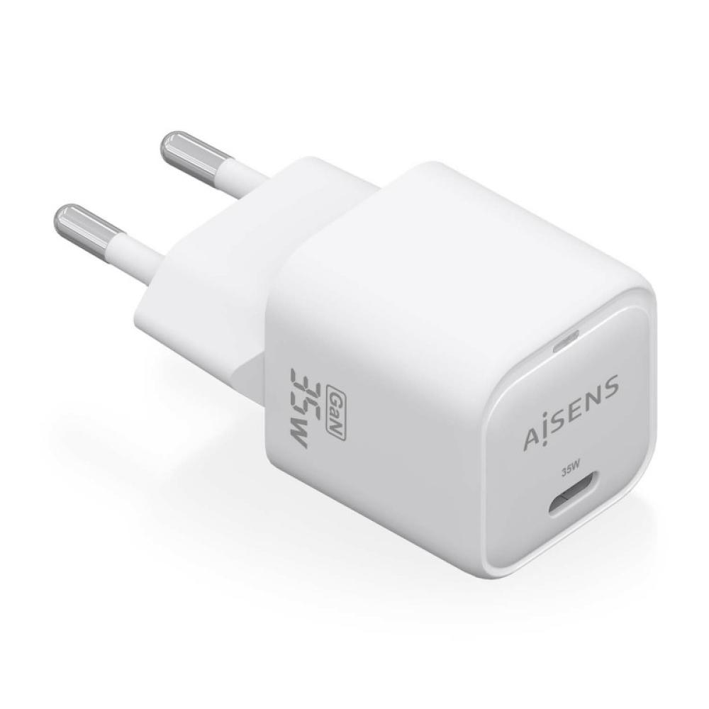 AISENS - Cargador GaN 35W, 1xUSB-C PD3.0 QC4.0, Blanco - ASCH-35W1P022-W