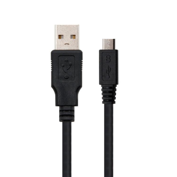 Nanocable - CABLE USB 2.0, TIPO A/M-MICRO USB B/M, 0.8 M