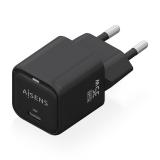 AISENS - Cargador GaN 35W, 1xUSB-C PD3.0 QC4.0, Negro