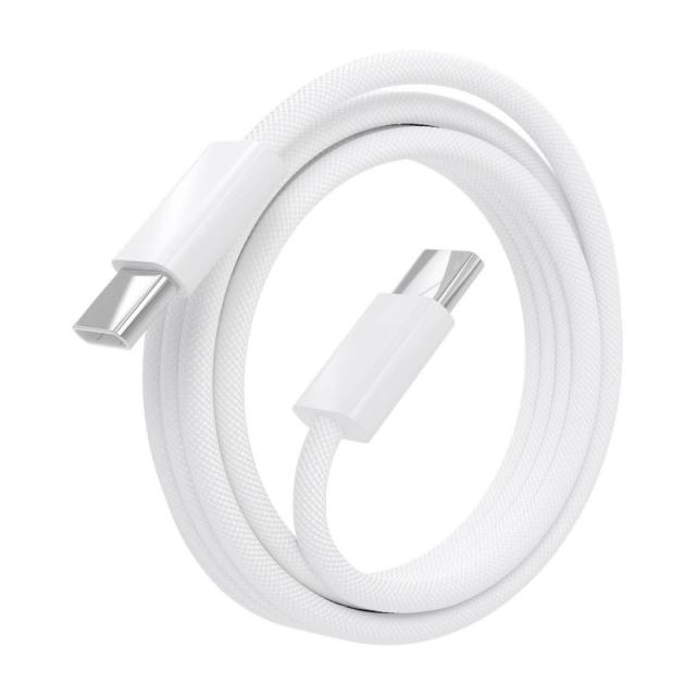 AISENS - Cable USB 2.0 3A 60W Apple, tipo USB-C/M-USB-C/M, Blanco, 2.0m