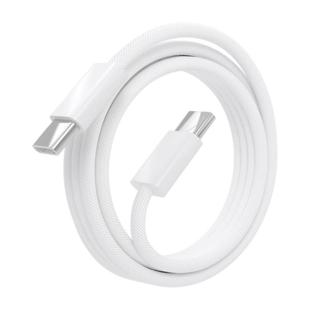 AISENS - Cable USB 2.0 3A 60W Apple, tipo USB-C/M-USB-C/M, Blanco, 2.0m