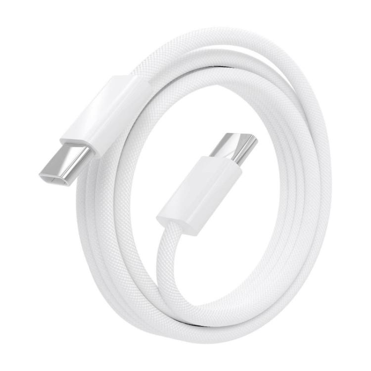 AISENS - Cable USB 2.0 3A 60W Apple, tipo USB-C/M-USB-C/M, Blanco, 2.0m