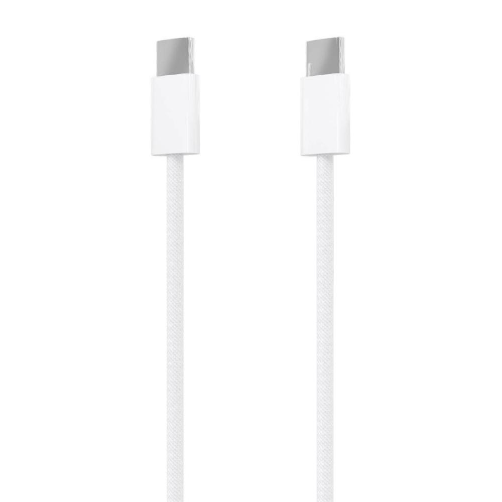 AISENS - Cable USB 2.0 3A 60W Apple, tipo USB-C/M-USB-C/M, Blanco, 2.0m