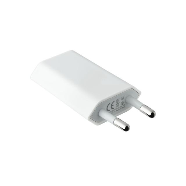 Nanocable - MINI CARGADOR USB PARA IPOD IPHONE,5V-1A, BLANCO