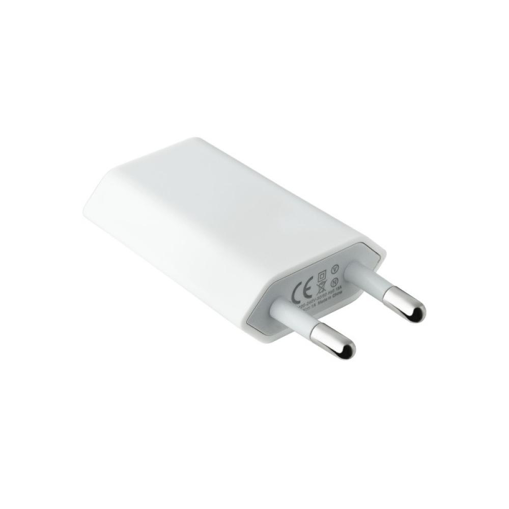 Nanocable - MINI CARGADOR USB PARA IPOD IPHONE,5V-1A, BLANCO