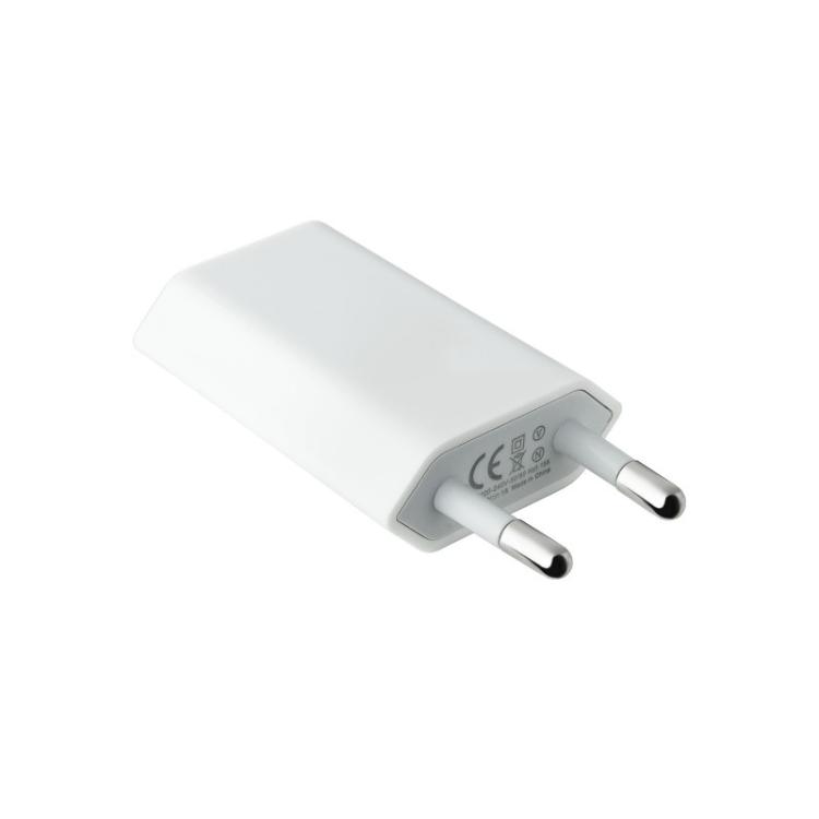 Nanocable - MINI CARGADOR USB PARA IPOD IPHONE,5V-1A, BLANCO