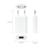 Nanocable - MINI CARGADOR USB PARA IPOD IPHONE,5V-1A, BLANCO