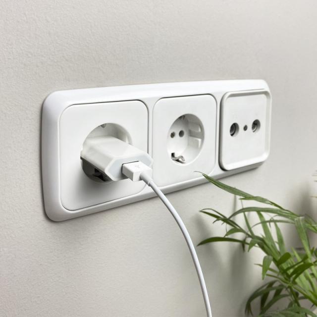 Nanocable - MINI CARGADOR USB PARA IPOD IPHONE,5V-1A, BLANCO