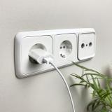 Nanocable - MINI CARGADOR USB PARA IPOD IPHONE,5V-1A, BLANCO