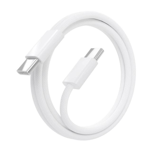 AISENS - Cable USB 2.0 3A 60W Apple, tipo USB-C/M-USB-C/M, Blanco, 1.0m