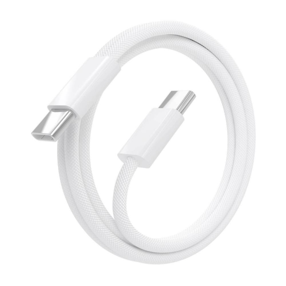 AISENS - Cable USB 2.0 3A 60W Apple, tipo USB-C/M-USB-C/M, Blanco, 1.0m