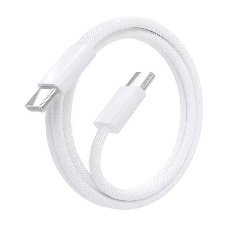 AISENS - Cable USB 2.0 3A 60W Apple, tipo USB-C/M-USB-C/M, Blanco, 1.0m