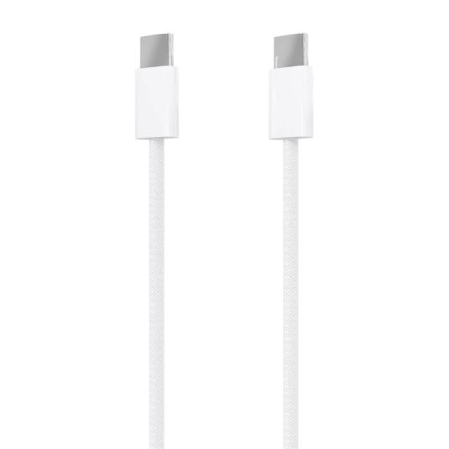 AISENS - Cable USB 2.0 3A 60W Apple, tipo USB-C/M-USB-C/M, Blanco, 1.0m
