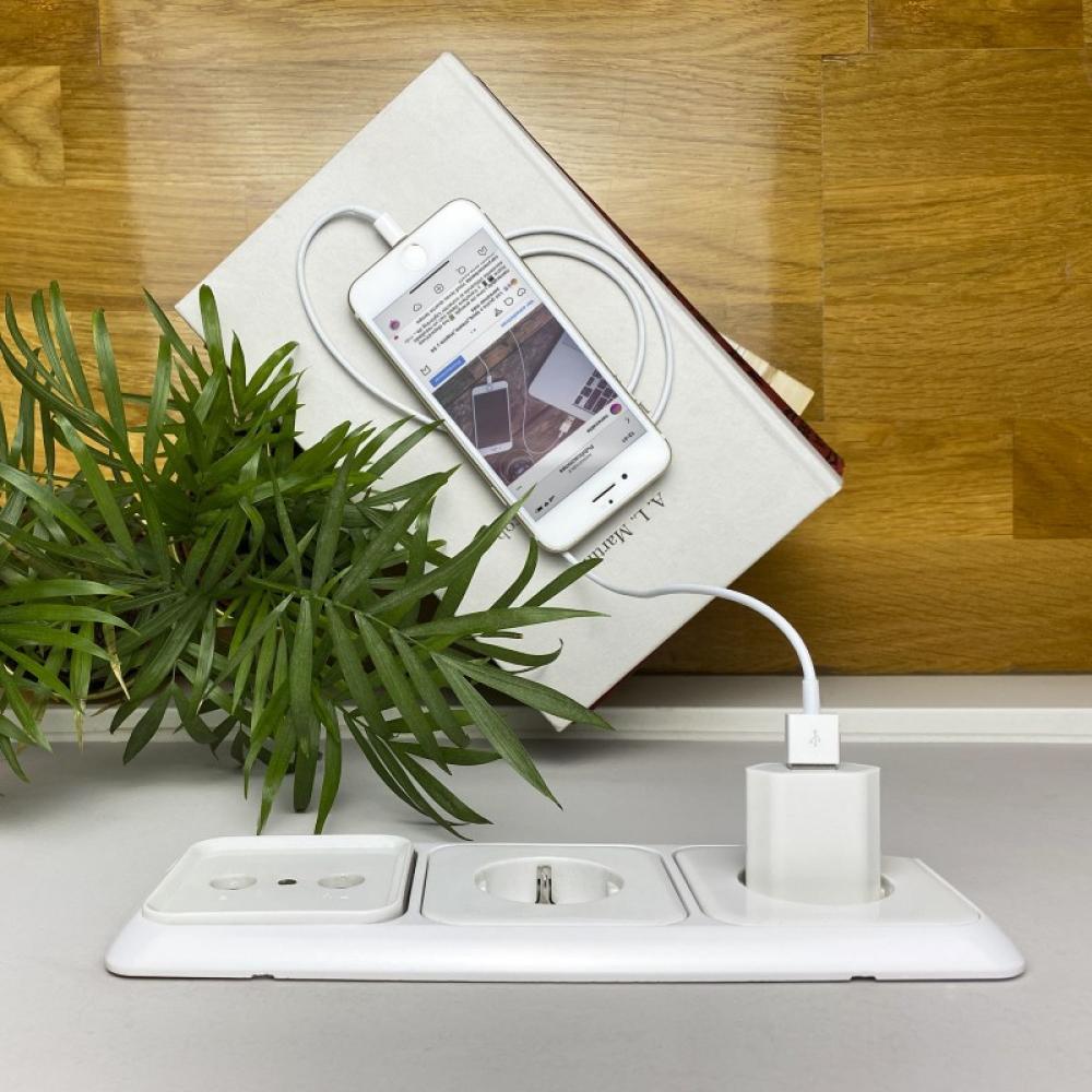 Nanocable - MINI CARGADOR USB PARA IPOD IPHONE,5V-1A, BLANCO