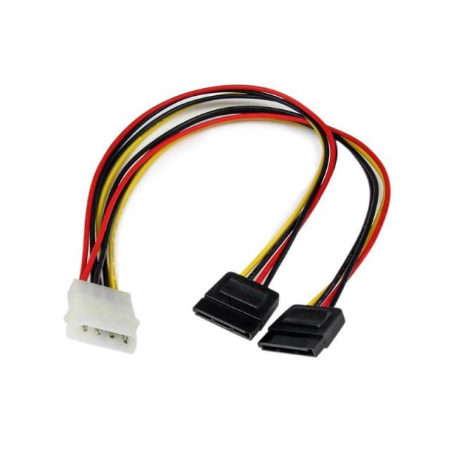 StarTech.com - Adaptador Cable Divisor Molex 4 Pines a SATA - 2x Hembra SATA y 1x Macho LP4