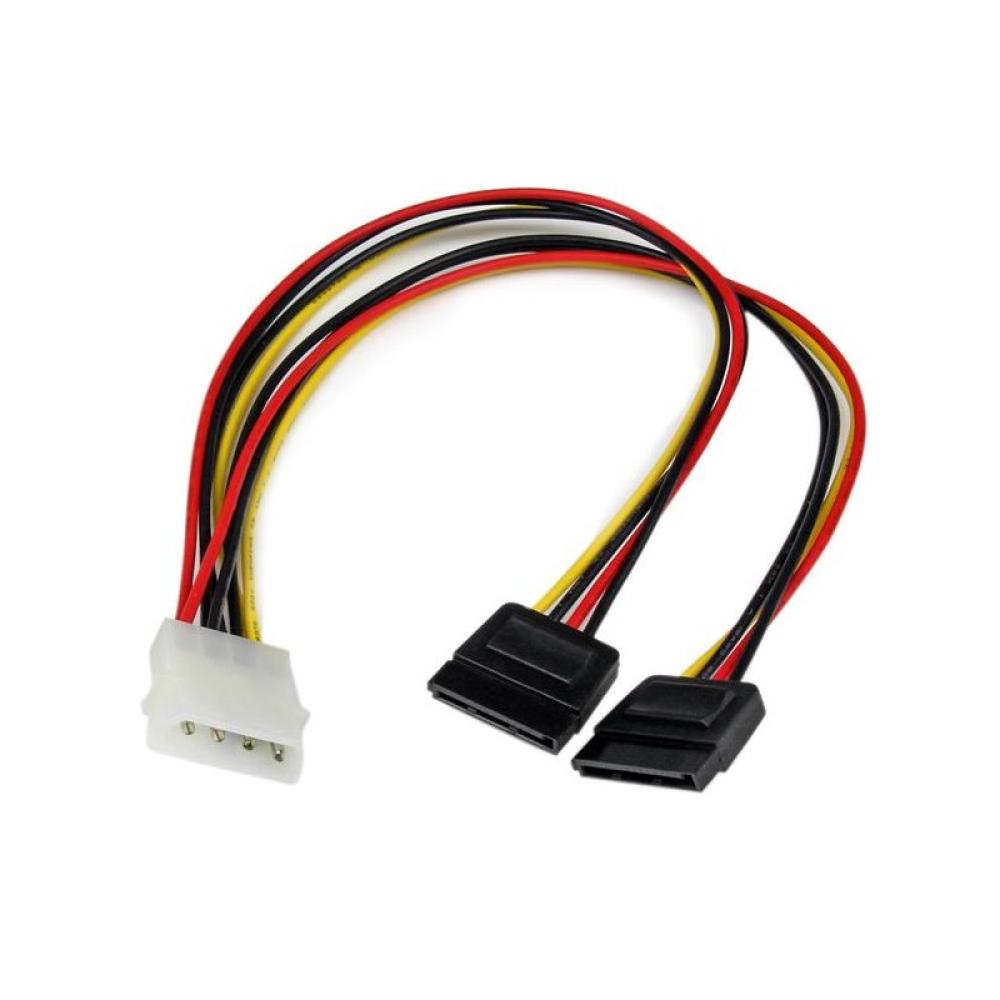 StarTech.com - Adaptador Cable Divisor Molex 4 Pines a SATA - 2x Hembra SATA y 1x Macho LP4
