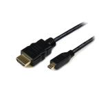 StarTech.com - Cable de 50cm Micro HDMI a HDMI con Ethernet - Vídeo de 4K a 30Hz - Cable Adaptador Conversor Micro HDMI Tipo D d