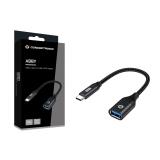 Conceptronic - ABBY18B cambiador de género para cable USB-C USB-A Negro