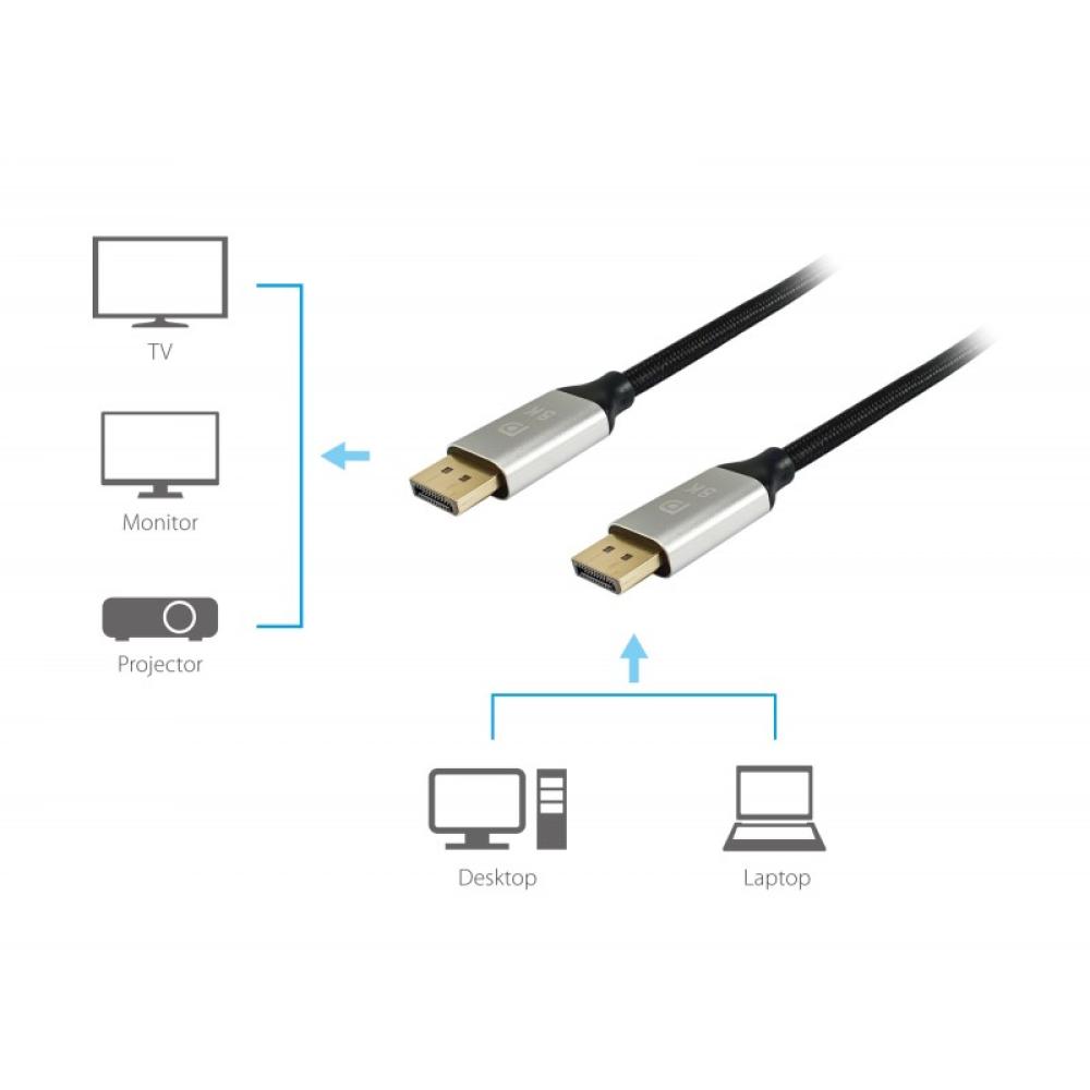 Equip - 119266 Cable DisplayPort 1.4 Premium, 10 m, 8K/60 Hz