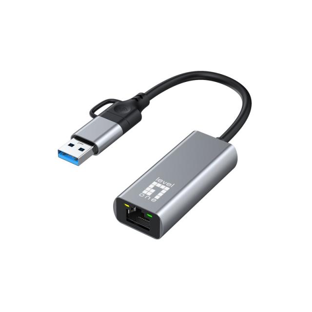 LevelOne - USB-0423 adaptador y tarjeta de red Ethernet 2500 Mbit/s
