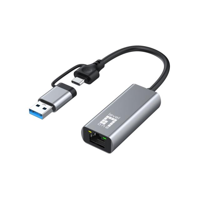 LevelOne - USB-0423 adaptador y tarjeta de red Ethernet 2500 Mbit/s