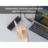 Equip - 128965 hub de interfaz USB 3.2 Gen 1 (3.1 Gen 1) Type-A 5000 Mbit/s Negro