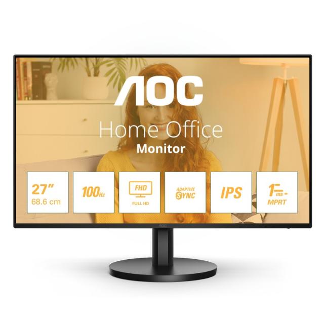 AOC - B3 27B3HA2 pantalla para PC 68,6 cm (27") 1920 x 1080 Pixeles Full HD LED Negro