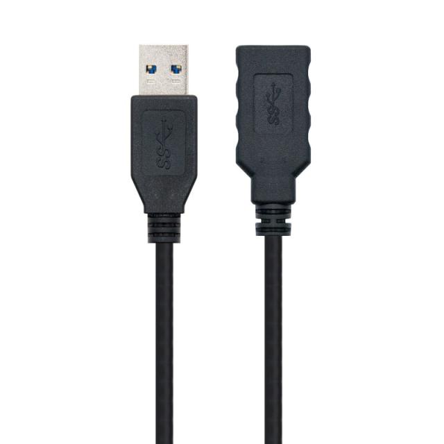 Nanocable - CABLE USB 3.0, TIPO A/M-A/H, NEGRO, 1.0 M