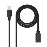 Nanocable - CABLE USB 3.0, TIPO A/M-A/H, NEGRO, 1.0 M