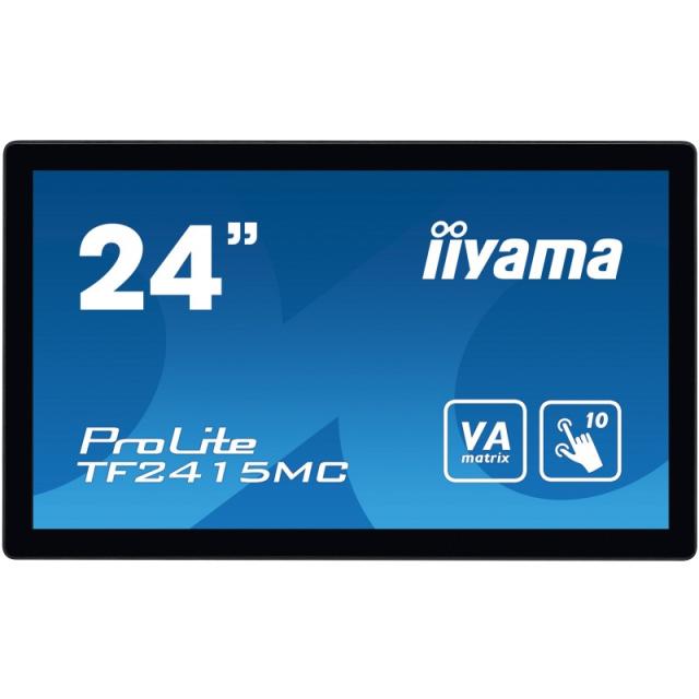 iiyama - ProLite TF2415MC-B2 pantalla para PC 60,5 cm (23.8") 1920 x 1080 Pixeles Full HD LED Pantalla táctil Multi-usuario Negr